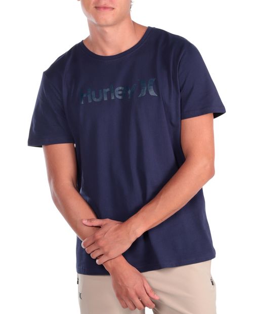 Camiseta Hurley azul estampada para hombre