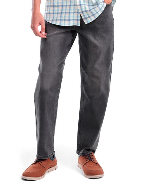 Jeans Unexpected straight fit grises denim lavado para hombre
