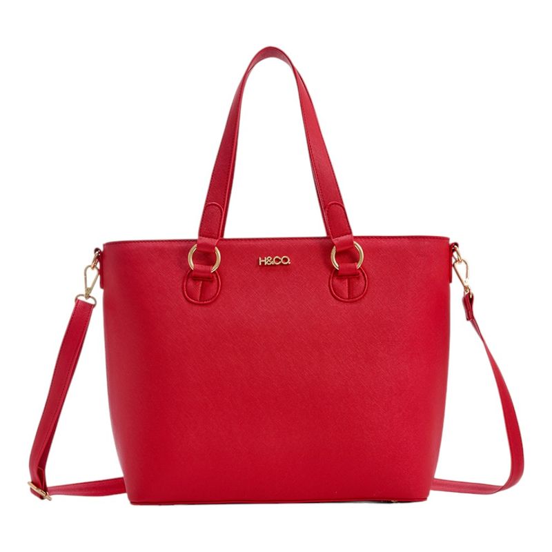 101226182-Cartera-tote-H-Co-roja-para-mujer