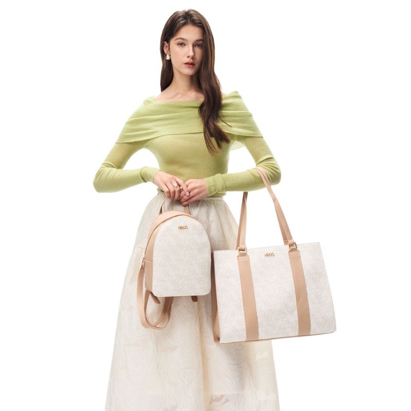 104944039-Duo-de-cartera-tote-y-mochila-H-Co-blanco-para-mujer