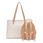 104944039-Duo-de-cartera-tote-y-mochila-H-Co-blanco-para-mujer