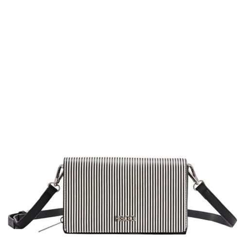 Cartera crossbody H&Co negra para mujer