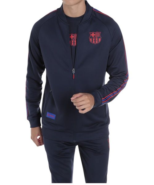 Chaqueta deportiva FC Barcelona Essentials azul navy para hombre