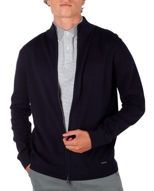 Suéter Puro Ego navy con textura para hombre