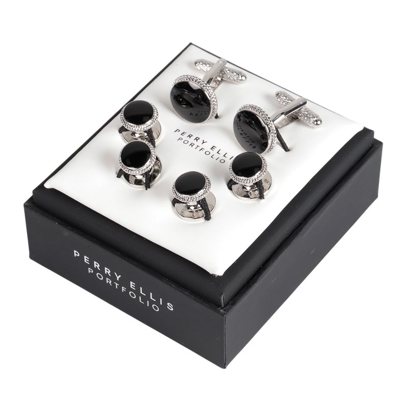 104814581-Set-de-mancuernillas-y-broches-Perry-Ellis-bicolor-para-hombre