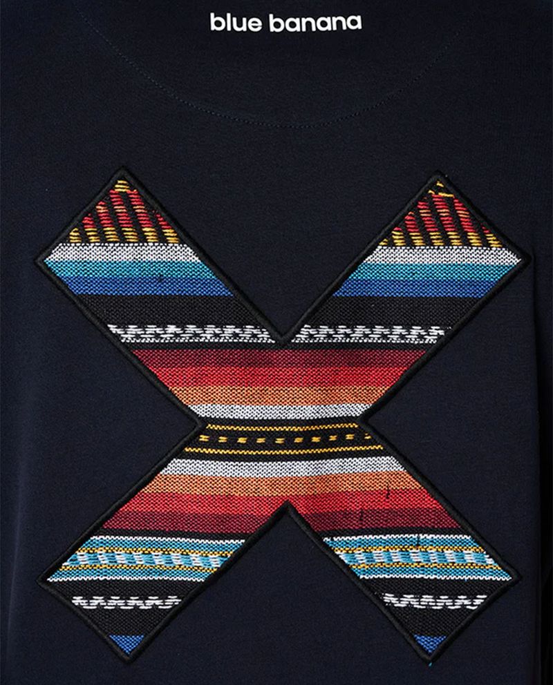 104939124-Camiseta-regular-fit-Blue-banana-navy-bordado--X--para-hombre