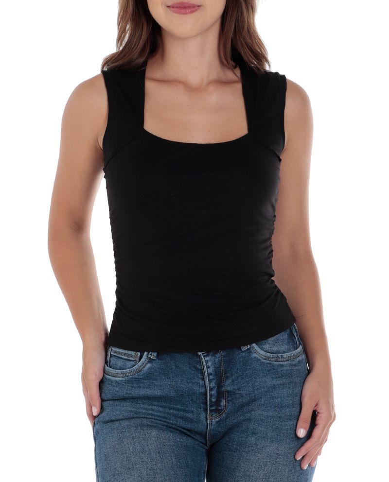 104883003-Blusa-No-Comment-casual-negra-manga-corta-para-mujer