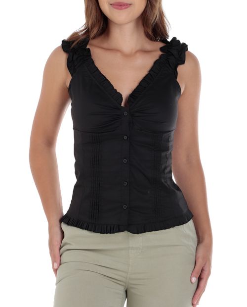 Blusa Love Tree casual sin mangas para mujer