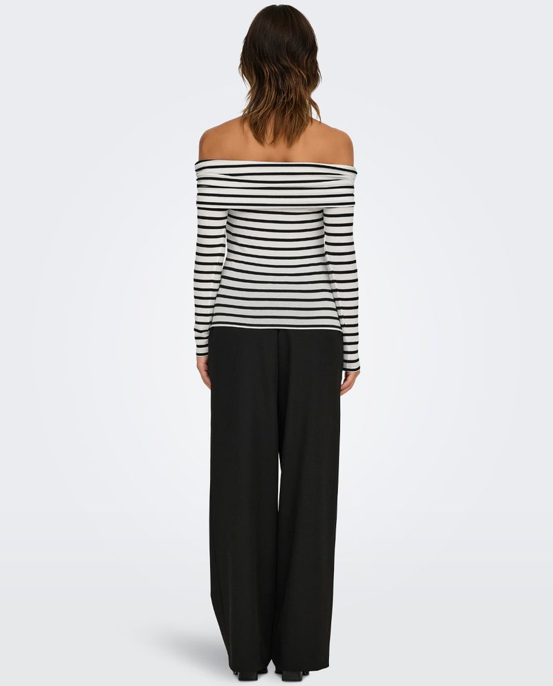 104915159-Blusa-Only-off-shoulder-rayada-manga-larga-para-mujer