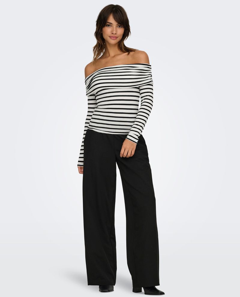 104915159-Blusa-Only-off-shoulder-rayada-manga-larga-para-mujer