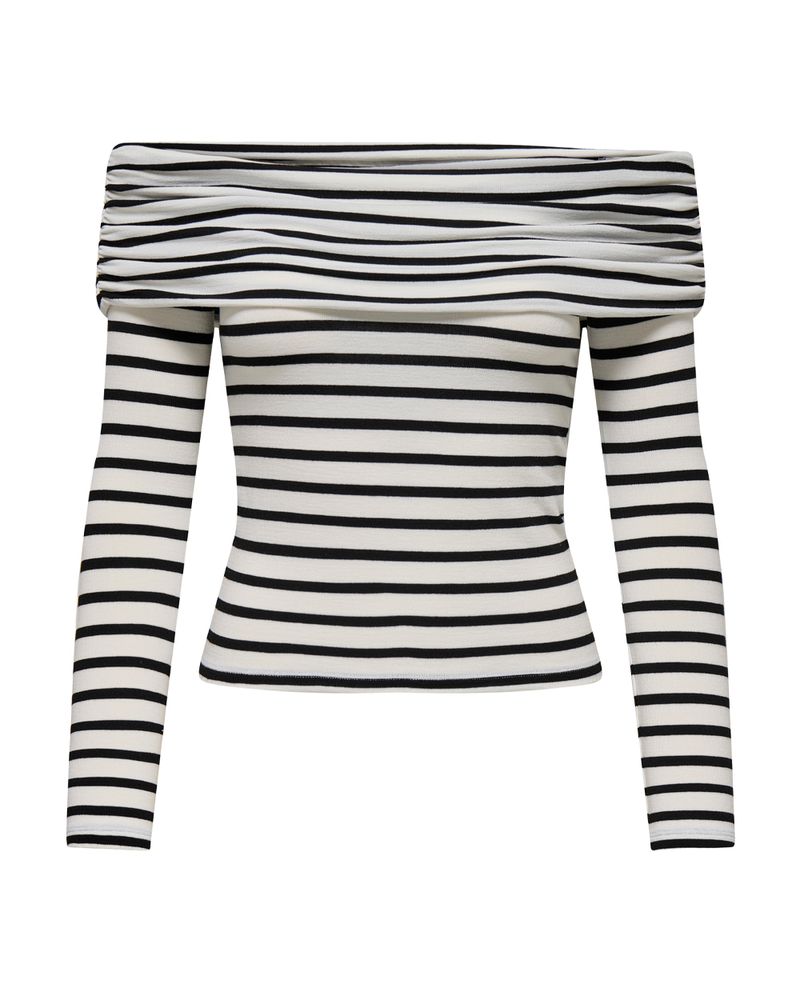 104915159-Blusa-Only-off-shoulder-rayada-manga-larga-para-mujer