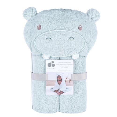 Toalla celeste con bordado para bebé