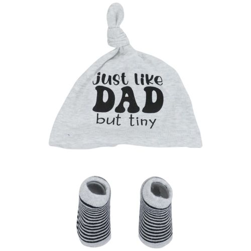 Set de gorro y par calcetines para bebé niño