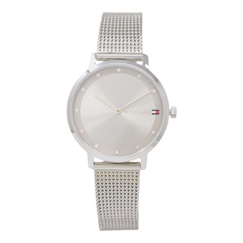 Reloj Tommy Hilfiger análogo de acero plateado para mujer