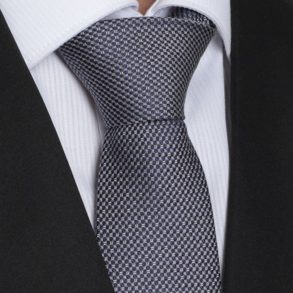 Corbata regular fit Unexpected mini print geométrico para hombre