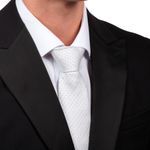104815941-Corbata-regular-fit-Unexpected-plateada-con-textura-para-hombre