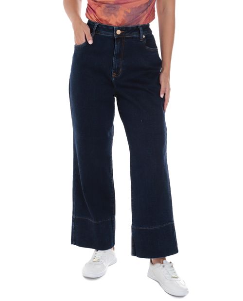 Jeans Unexpected wide leg azul de cintura alta para mujer
