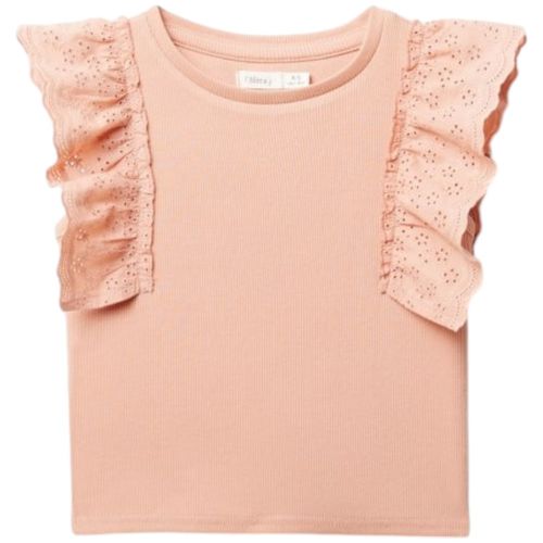 Blusa salmón sólido para niña
