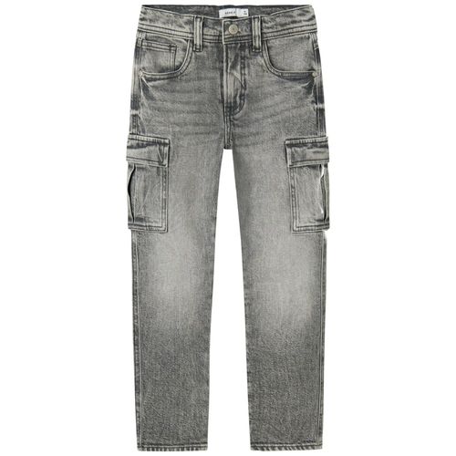 Jeans gris lavado para niño