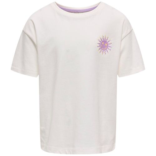 Blusa blanca con estampado para niña