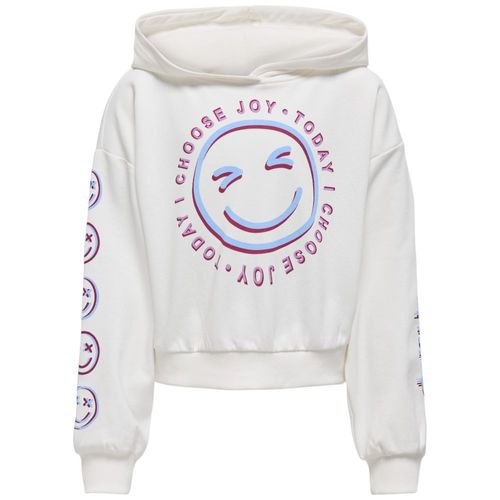 Sudadera blanca con estampado para niña