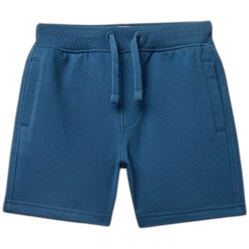 Short azul sólido para niño