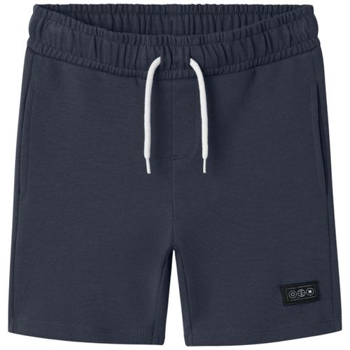 Short azul sólido para niño