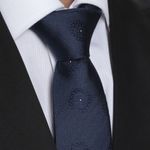 104815916-Corbata-de-seda-Unexpected-regular-fit-azul-con-rayas-y-mini-print-de-circulos-para-hombre