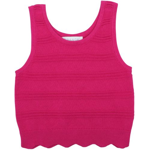 Blusa rosada crochet para niña