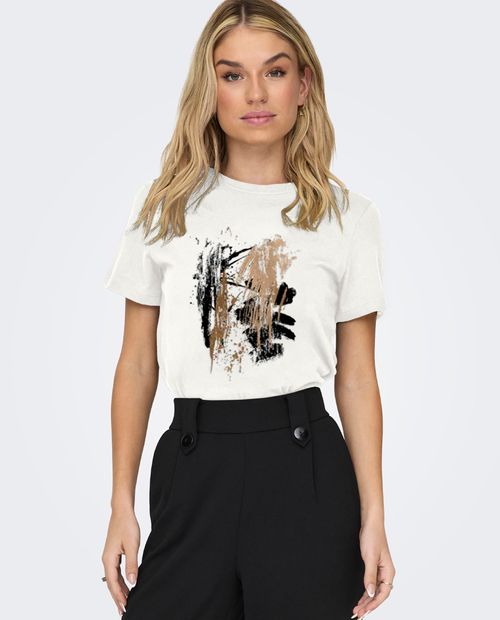 Camiseta Only estampada manga corta para mujer