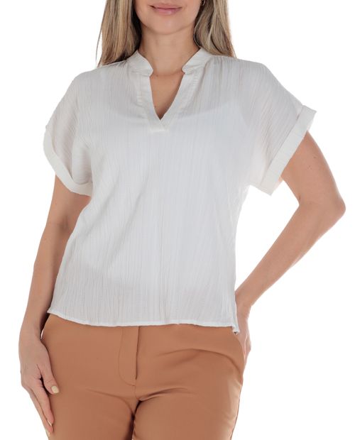 Blusa Marcella formal manga corta para mujer