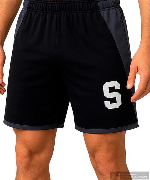 Short deportivo Kappa Saprissa 2024 negro para hombre