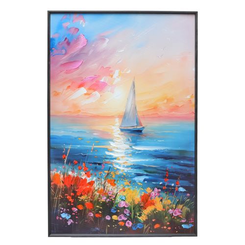 Cuadro con paisaje de mar 59x89 cm