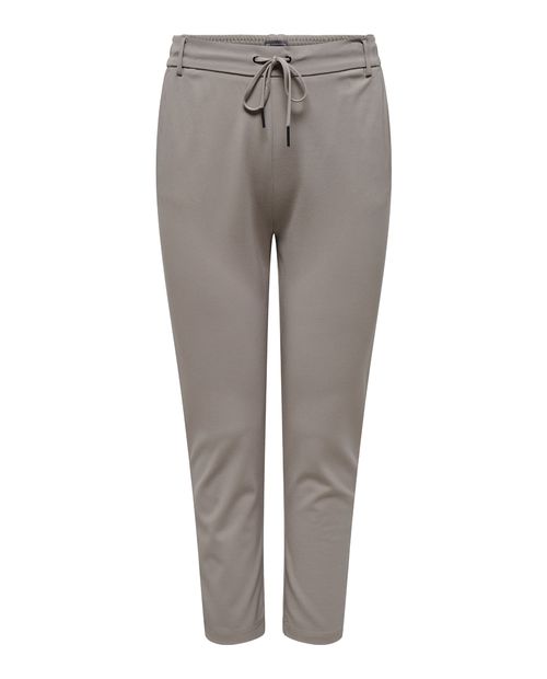 Pantalón Only Carmakoma pull on gris de cintura alta para mujer