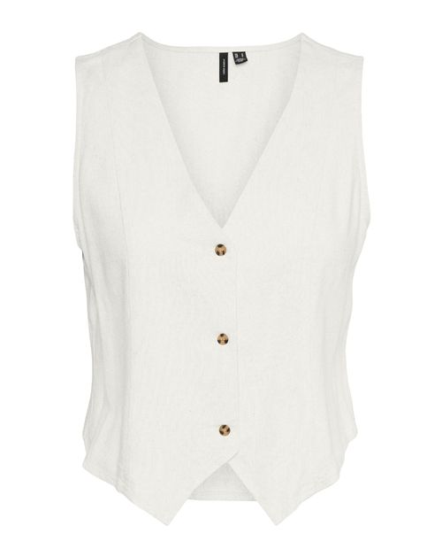 Chaleco Vero Moda blanco para mujer