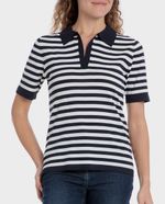 104853436-Blusa-Punt-Roma-estilo-polo-rayada-manga-corta-para-mujer