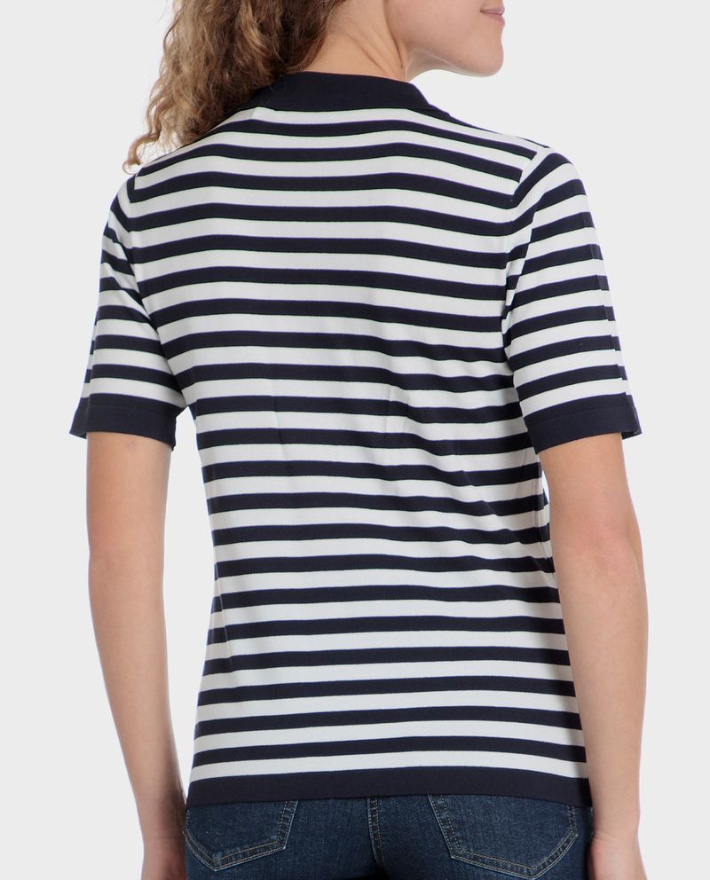 104853436-Blusa-Punt-Roma-estilo-polo-rayada-manga-corta-para-mujer