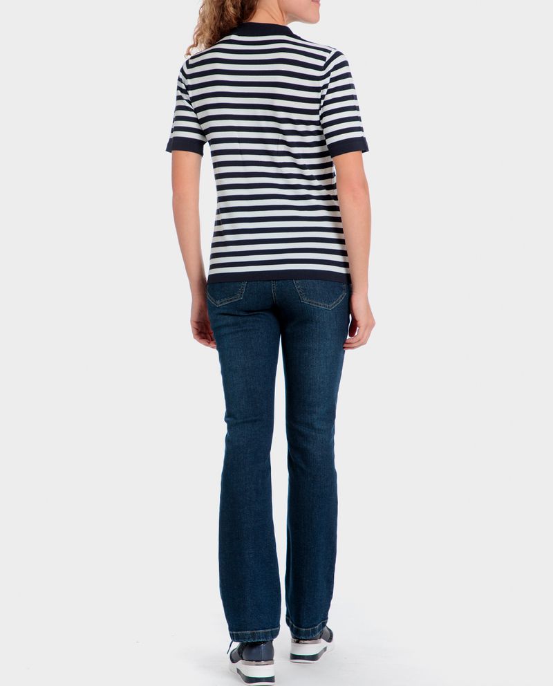 104853436-Blusa-Punt-Roma-estilo-polo-rayada-manga-corta-para-mujer