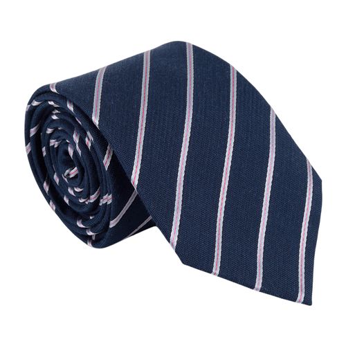Corbata regular fit Unexpected navy rayada para hombre