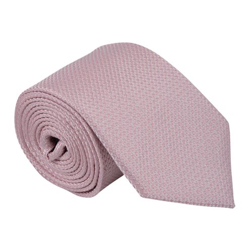 Corbata regular fit Unexpected rosada con textura para hombre