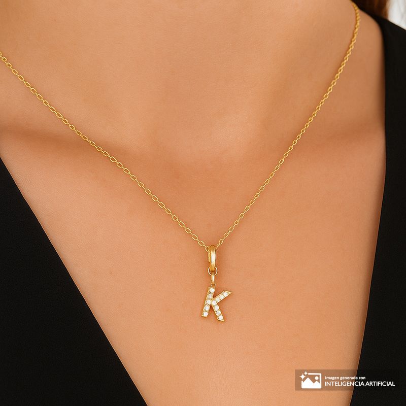104945881-Collar-con-dije-de-letra--K--con-enchape-de-oro-2mm-18--para-mujer