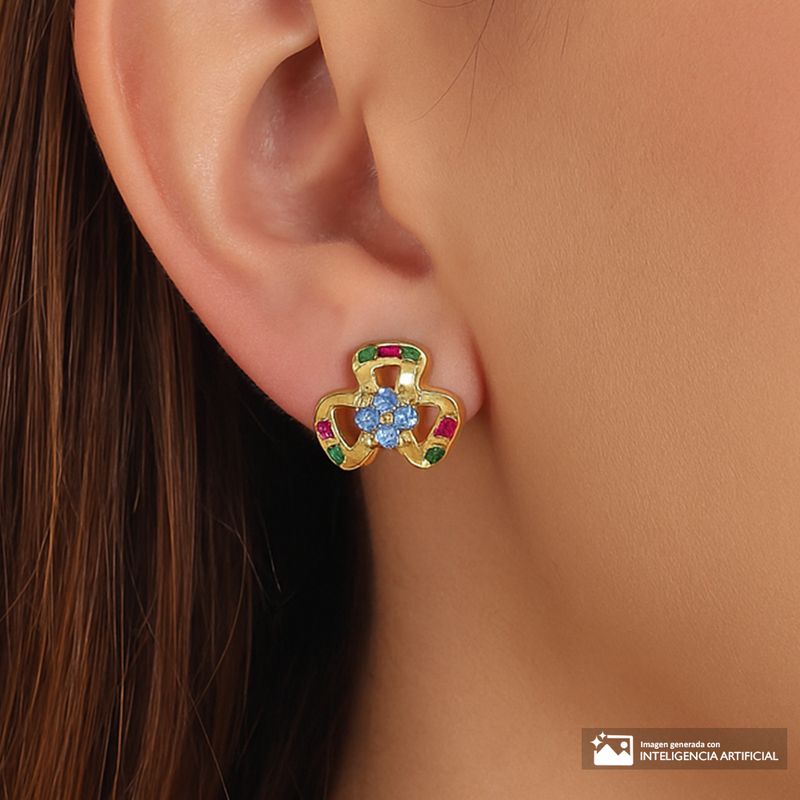 104945907-Aretes-cortos-de-enchape-de-oro-para-mujer