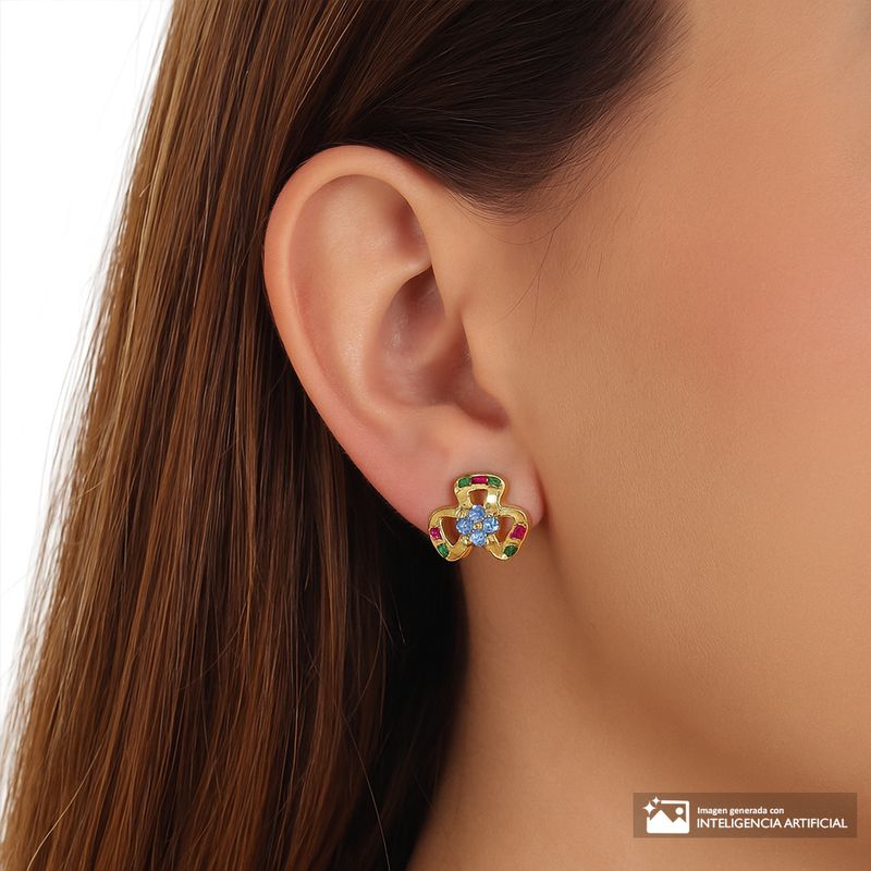 104945907-Aretes-cortos-de-enchape-de-oro-para-mujer