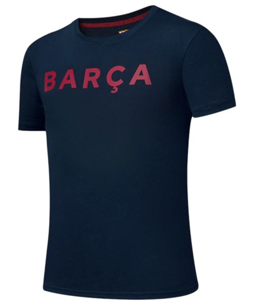 Camiseta deportiva Barcelona azul estampada para hombre