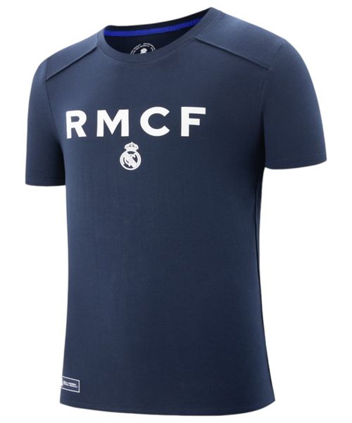 Camiseta deportiva Real Madrid azul navy estampada para hombre
