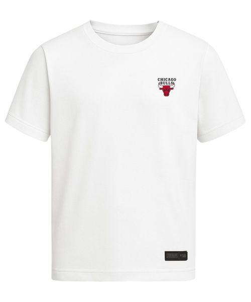 Camiseta deportiva NBA Chicago Bulls blanca estampada para hombre
