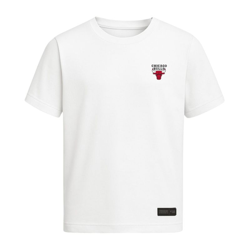 Camiseta deportiva NBA Chicago Bulls blanca estampada para hombre
