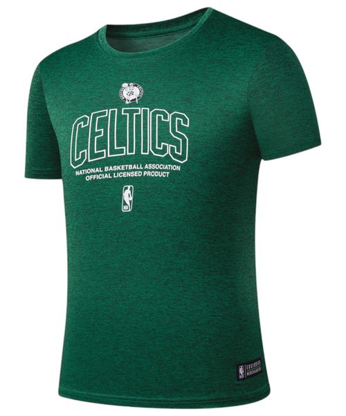 Camiseta deportiva NBA Boston Celtics verde estampada para hombre