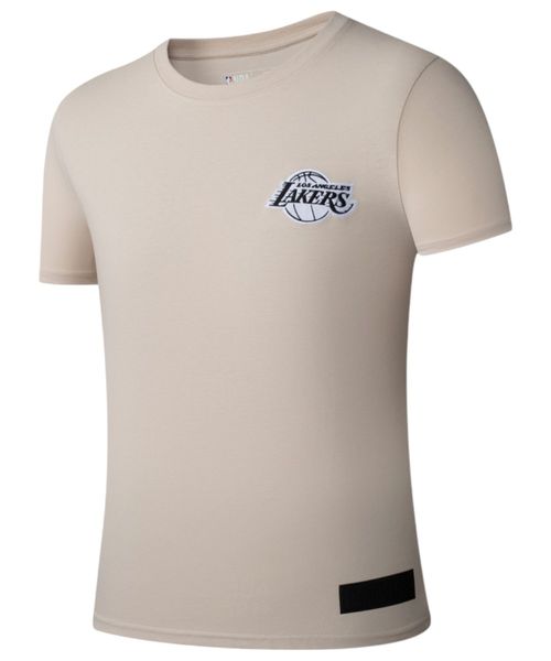 Camiseta deportiva NBA LA Lakers Beige estampada para hombre