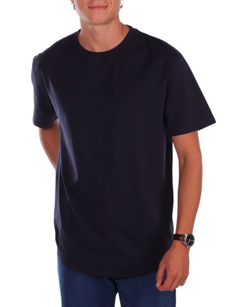 Camiseta básica Gents navy sólida para hombre